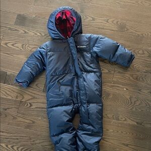 Columbia Dark Blue Hooded Snowsuit